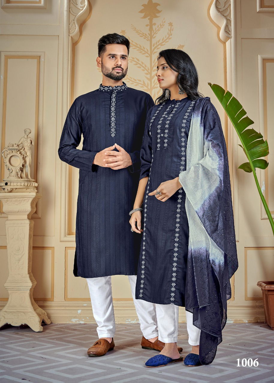 Banwery Couple Goals New Designer Fancy Party Wear Couple Suit Collection
